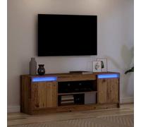 XJBTBA Wide LED TV Stand for 65" TVs, 140CM LED TV Cabinet Entertainment Centre with Storage for PS4/Xbox, Media Console for Living Room (Old Style)