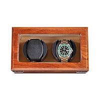 XJBTBA Winder Wooden Automatic Winder for Mechanical Box Holder Display 2 Slots Jewelry Storage Watches Case Winder