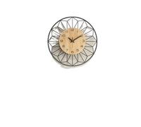 XJBTBA Wooden Round Wall Clock, Battery Powered, Silent Non-Ticking, Bedroom, and Home Suitable for Kitchen, Living Room or Office(11.8 inch)