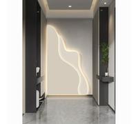 XJBWSDE Grand Mountain Shape Wall Decoration, Creamy Style LED Decor Light Wall Art, Sculptures Art Wall for Living Room, Corridor(Beige,19.7 X 39.4IN)