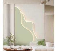 XJBWSDE Grand Mountain Shape Wall Decoration, Creamy Style LED Decor Light Wall Art, Sculptures Art Wall for Living Room, Corridor(Green,15.7 X 31.5IN)