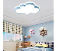 XJBWSDE Kid‘s Room LED Ceiling Lamp Creative Cloud Shape Flush Mount Light Fixture Cartoon Acrylic Close to Chandelier Lighting for Children Bedroom (Yellow,19‘‘W-White Light) 92(B