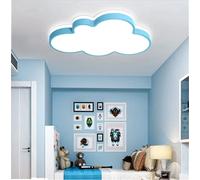 XJBWSDE Kid‘s Room LED Ceiling Lamp Creative Cloud Shape Flush Mount Light Fixture Cartoon Acrylic Close to Chandelier Lighting for Children Bedroom (Yellow,19‘‘W-White Light) 92(B