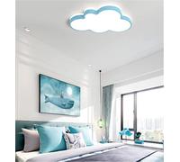 XJBWSDE Kid‘s Room LED Ceiling Lamp Creative Cloud Shape Flush Mount Light Fixture Cartoon Acrylic Close to Chandelier Lighting for Children Bedroom (Yellow,19‘‘W-White Light) 92(B