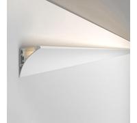 XJBWSDE LED Channel Aluminum Profile for Indirect Lighting - Easy-to-Install Recessed Linear Track with LED Diffuser Molding for Home Improvement - Skirting Boards Crown Moulding