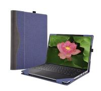 XJchen Laptop Cover Compatible with Dell Inspiron 14 5420 5425 5430 5435 5440 7420 7425 7430 7435 7440 7441 7445 2-in-1 Latitude 7440 7450 7455 Case Protective Skin Sleeve PU Leather Pouch (Blue)