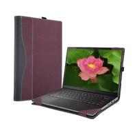XJchen Laptop Cover Compatible with Dell Inspiron 14 5420 5425 5430 5435 5440 7420 7425 7430 7435 7440 7441 7445 2-in-1 Latitude 7440 7450 7455 Case Protective Skin Sleeve PU Leather Pouch (Wine red)