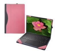 XJchen Laptop Cover Compatible with Dell Inspiron 14 5420 5425 5430 5435 5440 7420 7425 7430 7435 7440 7441 7445 2-in-1 Latitude 7440 7450 7455 Case Protective Skin Sleeve PU Leather Pouch (Pink)