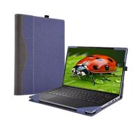 XJchen Laptop Cover Compatible with HP Elitebook 640 840 845 1040 G9 G10 G11 ProBook 440 445 14 inch G11 ZBook Firefly 14 G9 Case Protective Skin Sleeve PU Leather Pouch (Blue)