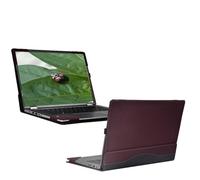 XJchen Laptop Cover Compatible with HP Elitebook 640 840 845 1040 G9 G10 G11 ProBook 440 445 14 inch G11 ZBook Firefly 14 G9 Case Protective Skin Sleeve PU Leather Pouch (Wine red)