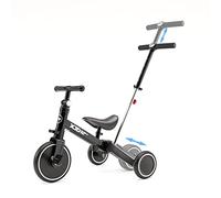 XJD 4 in 1 Toddler Trike Kids Tricycles for 1-3 Years Old Birthday Gift and Toy for Boys Girls Kids Balance Bike with Push Handle Toddler Bike for Baby with Adjustable Seat and Detachable Pedals
