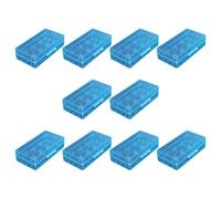 Xjdzineq 10PCS Battery Container Multipurpose Design for Safe Power Management Clear Battery Planner