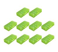 Xjdzineq 10PCS Battery Container Multipurpose Design for Safe Power Management Clear Battery Planner