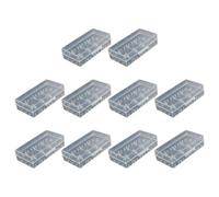 Xjdzineq 10PCS Battery Container Multipurpose Design for Safe Power Management Clear Battery Planner