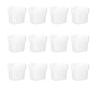 Xjdzineq 12Pieces Transparency Wall Mount Planter Cup Water Plant Holder for Fishtanks GreenPlant and Aquascaping Scene Decors Fishtanks Decoration Accessories
