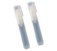 Xjdzineq 2Pcs 8mm Flat Tip Empty Paint Pen Refillable Acrylics Empty Marker for Painting on Wood Fabric Stone Ceramic Metal Glass Smooth Writing Marker