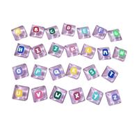 Xjdzineq 36 Pcs Glass Keycap Stickers, Transparent Keyboard Height Increaser with 26 Letters & 10 Numbers, Adhesive Back Gaming Keyboard Upgrade