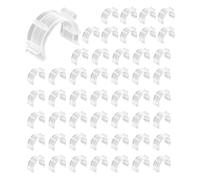 Xjdzineq 50PCS Sewing Bobbin Organiser Clips Clear Bobbin Holder Clips for Sewing Machine Embroidery Thread Management Accessories