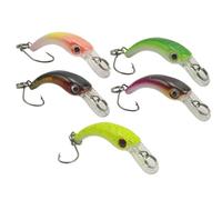 Xjdzineq 5lots Miniature Minnows Lures with Internal Noise Maker Compacts Crankbaits for Attracting Various Fish Species Swim Hard Lures Baits