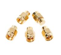 Xjdzineq 5PCS 50 OHM Coaxial Gold Plated Termination LOADS SMA Male Connector Antenne Wifi