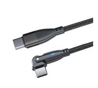 Xjdzineq 60W Flexible Double Head USB C Cable with Quick Charging Technology and Visible Charging Light USB C Cable
