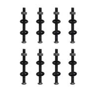 Xjdzineq 8PCS Socket Screw Set Brake Cage Bolt Machine Screws with Nut for Case Radiator and Fan Mounting Screw Set Air Brake Chamber Repair