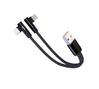 Xjdzineq Angled USB and Type C Fast Charging Cable 5A Fast Speed Data Cord Double Head for Multiple Devices Cable C to Cord
