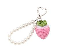 Xjdzineq Anti Lost Phone Cord Handcrafted Fruit Charm Decoration Hanging Pendant Bracelets Keyring for Teens Adults Phone Lanyard for Women