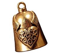 Xjdzineq Antique Styles Skull Charm with Movable Bells for Necklace and Keyring in Premium Copper Craft Supplies Copper Skull Pendant