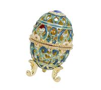 Xjdzineq Artistic Jewelry Organizers with 3D Hollow Carving and Sturdy Metal Construction Makeup Container for Home Decor Alloy Jewelry Display Box