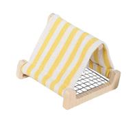 Xjdzineq Bird Hanging Bed House Triangles Hammocks Huts Tent Bed Hanging Cave for Sleep and Hatching Bird Accessories Wooden Shelter Resting House Panel Pet Parrots Hammocks Breeding