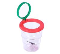 Xjdzineq Children Collect Box with Magnifiers Covers for Nature Learning Backyard Exploring Catching Container Box Kids Educational Toy