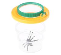 Xjdzineq Children Collect Box with Magnifiers Covers for Nature Learning Backyard Exploring Catching Container Box Kids Educational Toy