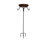 Xjdzineq Classical Iron Bird Feeder Bath with Hanging Hook for Easy Attracting Wild Birds to Yard Balcony Garden Decoration Feeding Station