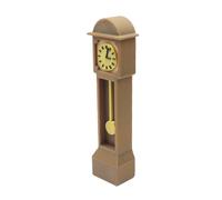 Xjdzineq Classical Small Floor Clock Model Figure Ornament for Doll House Setups and PhotoShooting Scene Setting Accessories Floor Clock for Doll House Decoration