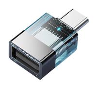 Xjdzineq Clear USB to Type C Connector 10Gbps Quick File Import Export for Smartphone Tablet and Pad Tablet UFS Adapter