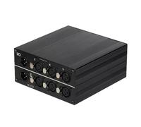 Xjdzineq Compactly Aluminum XLR Music Switcher for Multiple Devices Equipment Connection Gold Plate Signals Stability Music Switcher