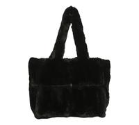 Xjdzineq Contemporary Plush Handbag with Spacious Interior Top Handle Bag Winter Quilted for Work and Leisure Activities Large Furry