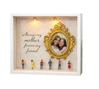 Xjdzineq Diys Minis Museums Silhouetted Box, Shadows Frame Display Case Personalize Photo Memory Display Case Home Decors Minis Museums Silhouetted
