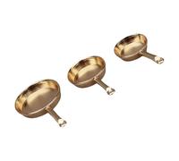 Xjdzineq Dollhouses Kitchen Display Cookware 3PCS Miniature Frying Pans Metal Pans Set for 1/12 Various Dollhouses Scene Display Miniature Craft Supply