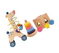 Xjdzineq Educational Shape Sorter Game Improve Fine Motor Abilities and Problem Solving Travel Dolls for Infants
