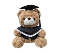 Xjdzineq Gentle Scholar Bear Plush Toy Detailed Graduation Attire Home Decors for Commencement Souvenir Academic Bear