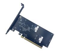 Xjdzineq High PCIExpress4.0 X16 to SlimSAS SFF 8654 8i Converters Adapters for Discrete GPU Expansion with Double MCIOs Interfaces GPU Adapters