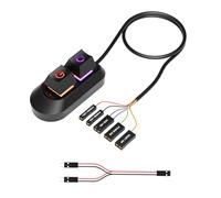 Xjdzineq Illuminating External Power Reset Button for Desktop PC with Universals Compatibility Multiple Device Splitter Cable Pc Case Extension Cable