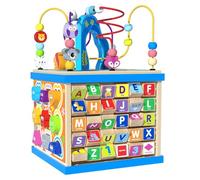 Xjdzineq Interactive Bead Spinner Toy for Infants to Stimulate, Creativity and Color Identification for Ages 1-3 Bright Bead Maze Toy for to Hand-Eye Coordination