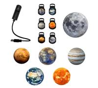 Xjdzineq Interactive Universe Projector with Planet Display Via USB for Ceiling Mapping Room Home Starhouse Light