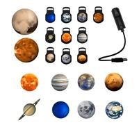 Xjdzineq Interactive Universe Projector with Planet Display Via USB for Ceiling Mapping Room Home Starhouse Light