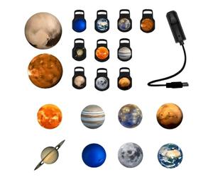 Xjdzineq Interactive Universe Projector with Planet Display Via USB for Ceiling Mapping Room Home Starhouse Light
