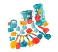 Xjdzineq Large 23PCS Beach Activity Package with Various Sand Molds and Carry Storage Bag Great for Boys Girls Mansion Sand Molds