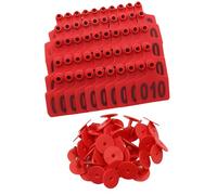 Xjdzineq Large Writeable Ear Markers for Livestock Organization Set of 100 in Bright Colors Suitable for Cattle Sheep and Pigs Ear Identifiers